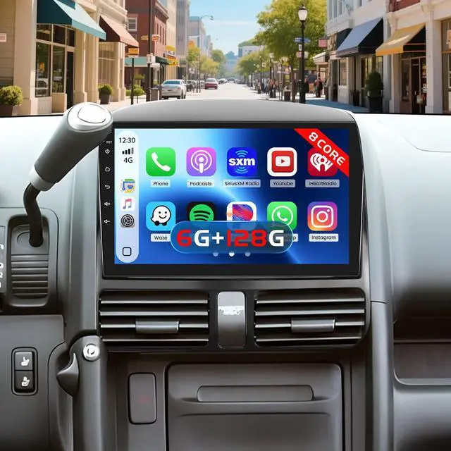 Main image of 8 Core 6+128GB Android 15 Car Stereo for Honda CRV 2002-2006 with Wireless Apple Carplay, 9 Inch IPS Touchscreen Car Radio 59UI GPS Navigation WiFi 32EQ DSP Backup Camrea