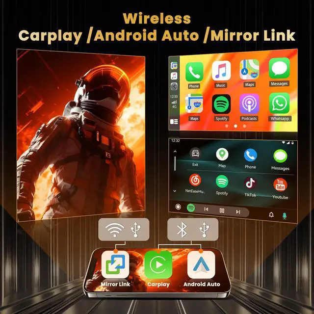 Alt view image 4 of 6 - 8 Core 6+128GB Android 15 Car Stereo for Honda CRV 2002-2006 with Wireless Apple Carplay, 9 Inch IPS Touchscreen Car Radio 59UI GPS Navigation WiFi 32EQ DSP Backup Camrea