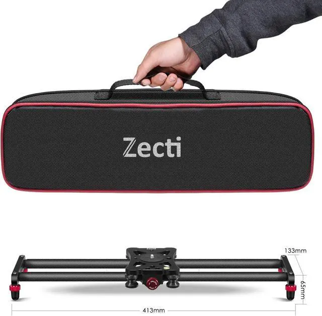 Alt view image 5 of 6 - Camera Slider 16 "/40 cm Adjustable Carbon Fiber Camera Dolly Track Slider Video Stabilizer Rail for Camera DSLR Video Movie Photography Camcorder Stabili & Phone