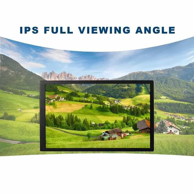 Alt view image 4 of 6 - 8 Inch Small Mini LCD Monitor 1280x800 IPS Screen Display for PC Case DIY Building/Laptop/Computer with Mini H/D Video Input