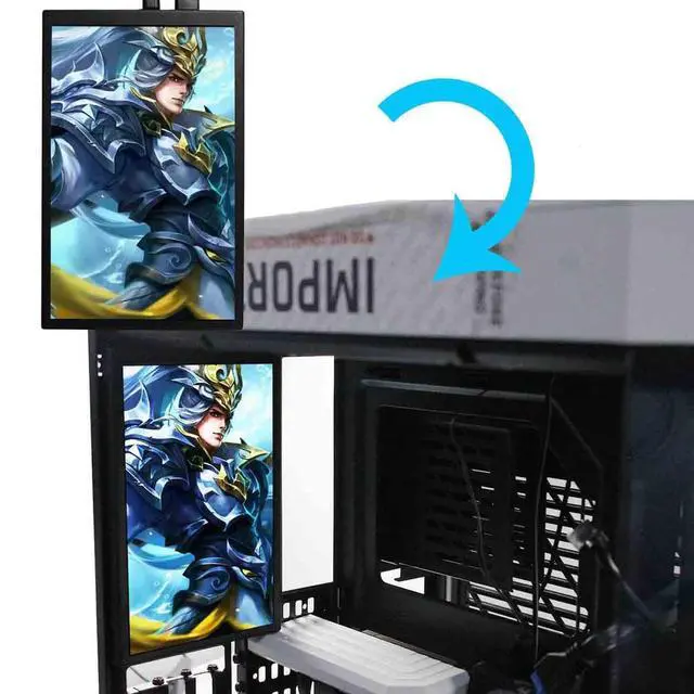 Alt view image 5 of 6 - 8 Inch Small Mini LCD Monitor 1280x800 IPS Screen Display for PC Case DIY Building/Laptop/Computer with Mini H/D Video Input