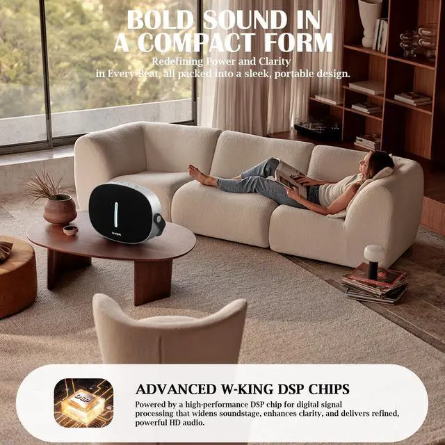 Alt view image 3 of 6 - Portable Loud Bluetooth Speaker with Lights, 96W Peak Speakers Bluetooth 5.4 Wireless Outdoor Boombox, Powerful Bass/Crystal Sound, Fast Charge/USB/AUX for Home/Party, Personalized Gift Ideas