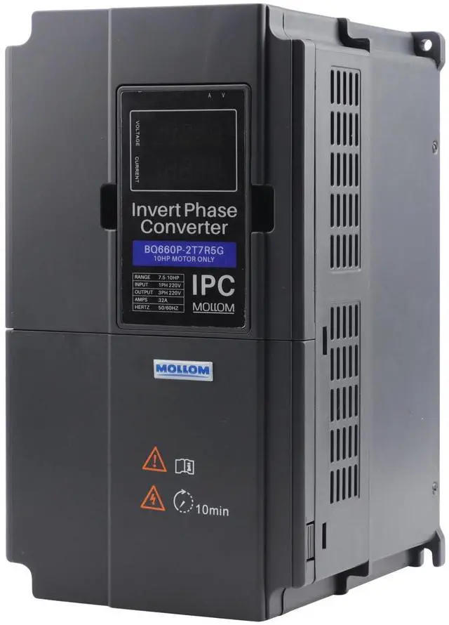 Main image of 7.5KW 220V Single to 3 Phase Invert Phase Converter-10HP 32A Input/Output IPC for 3PH Motor