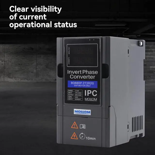 Alt view image 4 of 6 - 7.5KW 220V Single to 3 Phase Invert Phase Converter-10HP 32A Input/Output IPC for 3PH Motor