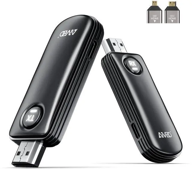 Main image of 2026 HDMI Transmitter and Receiver 4K Decoding & 1080P 60Hz with 165ft/50m Long Range for Large Rooms, 5GHz Wireless HDMI Display Adapter Video Audio Sync from Laptop PC TV Box to TV Projector Monitor