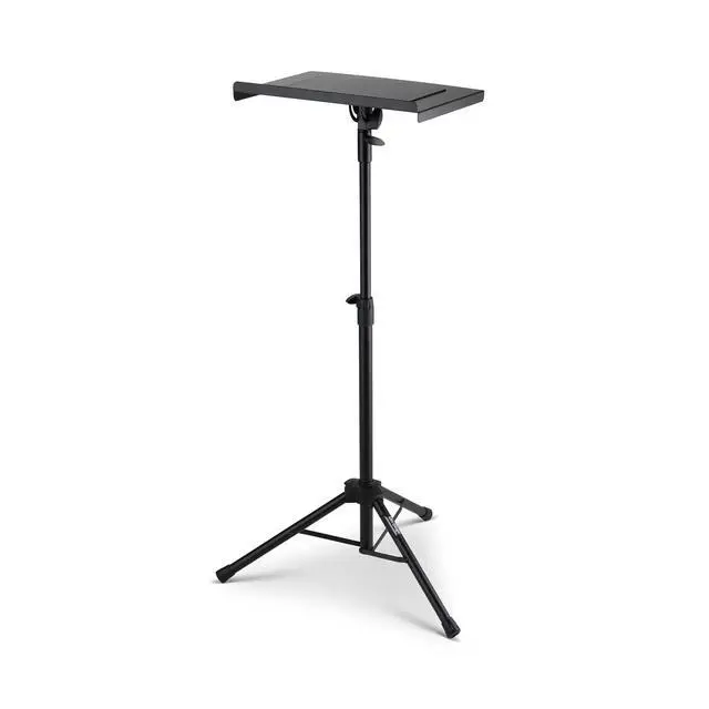 Alt view image 3 of 6 - On-Stage LPT7000 Deluxe Laptop Stand, Adjustable Height and Tilt, Metal Construction, Black, Foldable