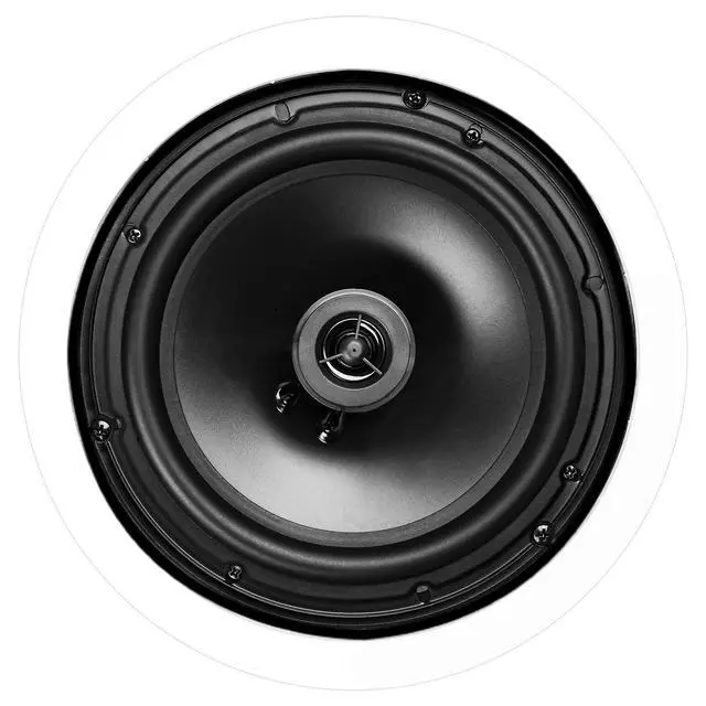 Alt view image 3 of 5 - 8" in-Ceiling Speakers Pair, 140W 2-Way Flush Mount Ceiling Speakers with Pivoting Tweeter & Paintable Grille for Home Theater and Whole House Audio, ICE800