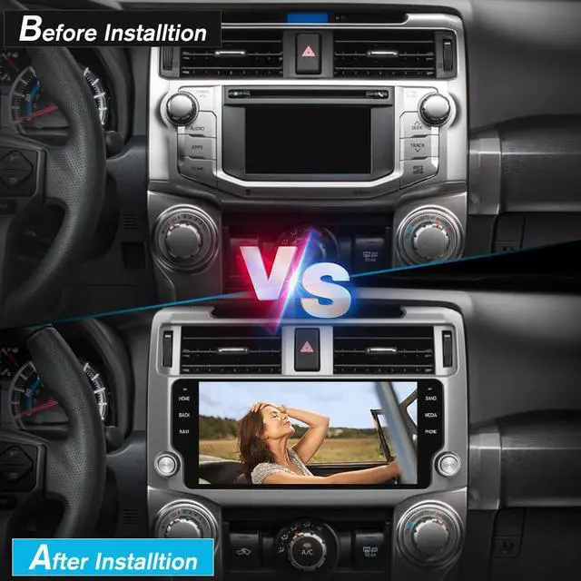Alt view image 2 of 6 - Jusnun Car Radio Stereo Android 13 for Toyota 4runner 2010-2022 Head Unit with Android Auto CarPlay