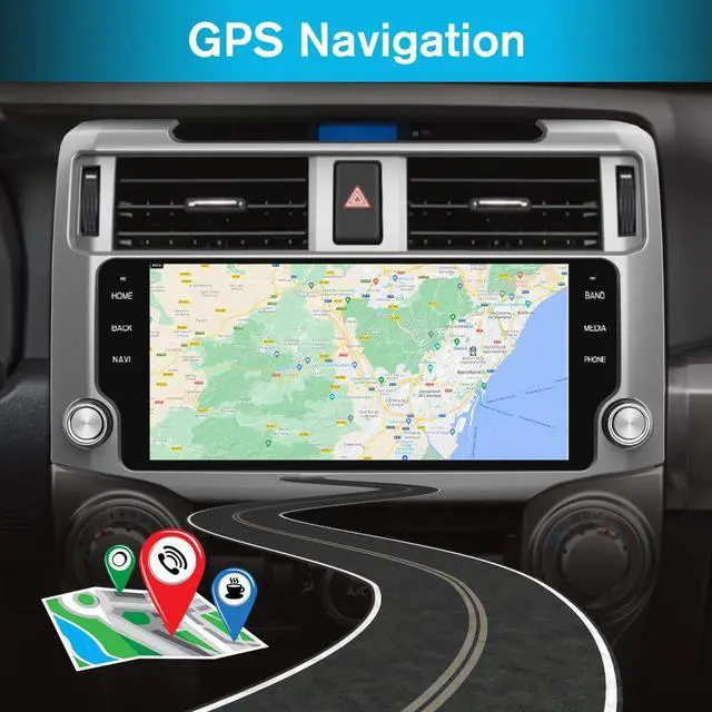 Alt view image 6 of 6 - Jusnun Car Radio Stereo Android 13 for Toyota 4runner 2010-2022 Head Unit with Android Auto CarPlay