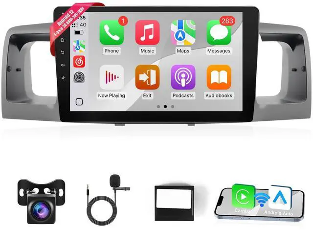 Main image of Car Stereo for Toyota Corolla 2003 2004 2005 2006 2007 2008(Fit J.B.L Version) 9" Touch Screen for Corolla Car Radio Wireless CarPlay Android Auto GPS WiFi Bluetooth FM SWC+Backup Camera