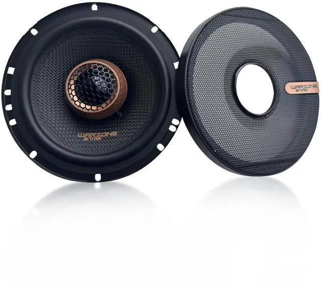 Alt view image 2 of 6 - 2X WZ65PTi 6.5-Inch Super Coaxial Speaker Pair, 4 Ohm, 450W Max, 120W RMS, 92dB Sensitivity, Ferrite Woofer & PEI Dome Tweeter for Pro Car Audio
