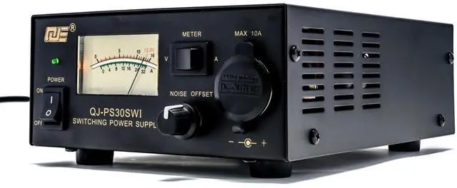 Main image of 13.8V 30A Bench Power Supply, Ham Radio Switching Power Supply, Regulated Analog DC Power Supply with Cigarette Plug Socket for CB VHF UHF HAM Amateur Radio, Noise Offset Control