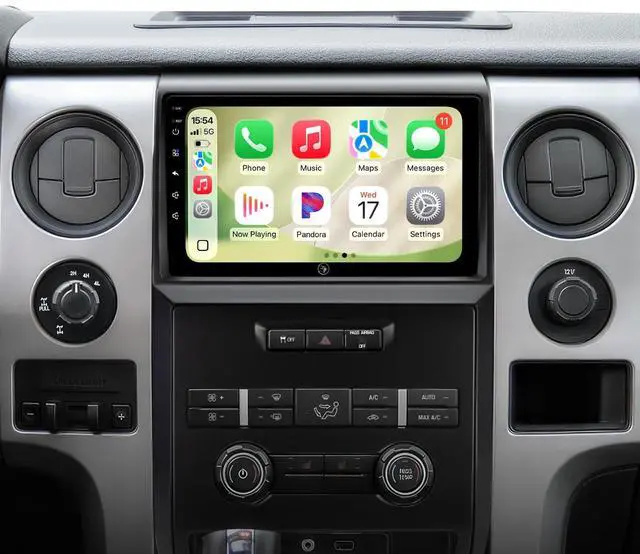 Main image of 64G Android Car Radio Stereo for Ford F150 2009-2012 Wireless CarPlay & Android Auto, 5G WiFi GPS Navigation, Bluetooth Touchscreen with Backup Camera