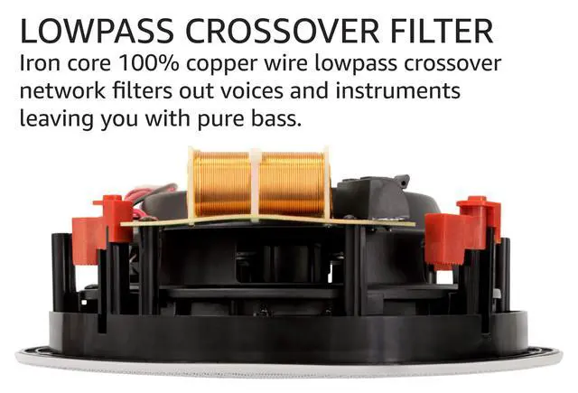 Alt view image 6 of 6 - Sound SUB8 Passive in-Wall/in-Ceiling 8" Subwoofer