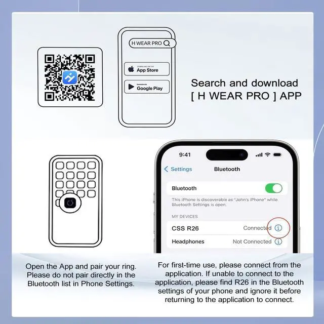 Alt view image 2 of 6 - Smart Health Ring for Women & Men, Fitness Tracker, Black, 9 | Heart Rate Monitor, Sleep & Blood Oxygen Tracking, Blood Pressure & HRV, IP68 Waterproof, iOS/Android, No Subscription