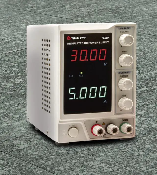 Alt view image 2 of 3 - PS305 Single Output 30V/5A DC Power Supply with Dual 4-Digit LED Displays