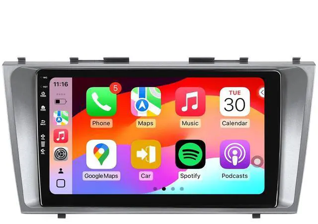 Main image of 5G WiFi(6) Car Radio for Toyota Camry 2006-2011, Android13/Wireless CarPlay/Android Auto/Touch Screen/GPS Navigation/Bluetooth/FM/HD Backup Camera (2Ram+64Rom)