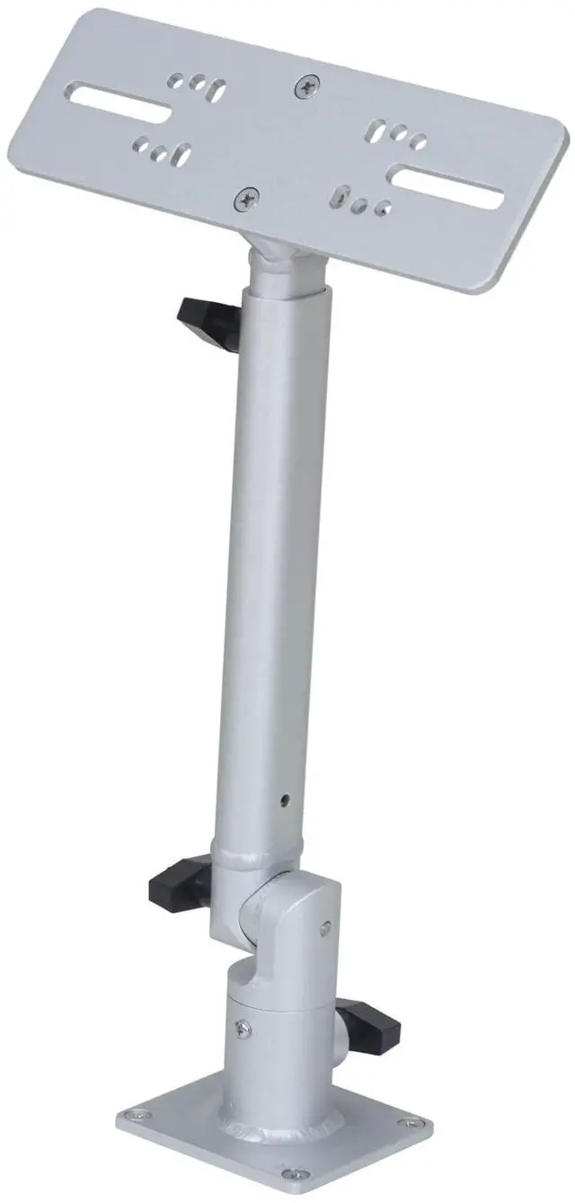 Main image of Marine Electronic Mount, Fish Finder Bracket, Anodized Aluminum 350 Degree Swivel Monitor Mount with Adjustable Height, Easy Install, Mounting Plate Fits Most Monitors