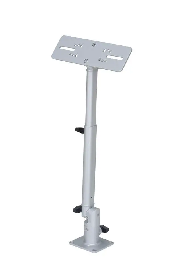 Alt view image 2 of 4 - Marine Electronic Mount, Fish Finder Bracket, Anodized Aluminum 350 Degree Swivel Monitor Mount with Adjustable Height, Easy Install, Mounting Plate Fits Most Monitors
