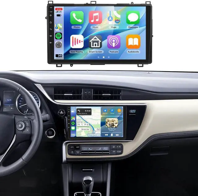 Main image of 5/6GhzWiFi Radio for Toyota Corolla 2017 2018 2019,Snapdragon 8Core 4G+64G Car Stereo with 5.1Bluetooth,Wireless Carplay,DSP HiRes,Android Auto 9inch 1280x720 IPS Touch Screen,Backup Camera,GPS,FM/RDS
