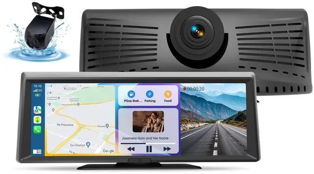 Main image of Wireless CarPlay Screen,8.1" Portable Touch Screen Car Stereo with 2K Dash