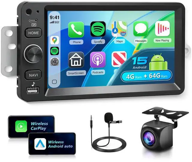 Main image of 4+64G 7 Android Car Stereo for Chevrolet Chevy Silverado Impala Tahoe GMC Sierra Yukon Hummer, Plug&Play Wireless CarPlay Android Auto DSP 32EQ,IPS Touchscreen,GPS,Backup Camera
