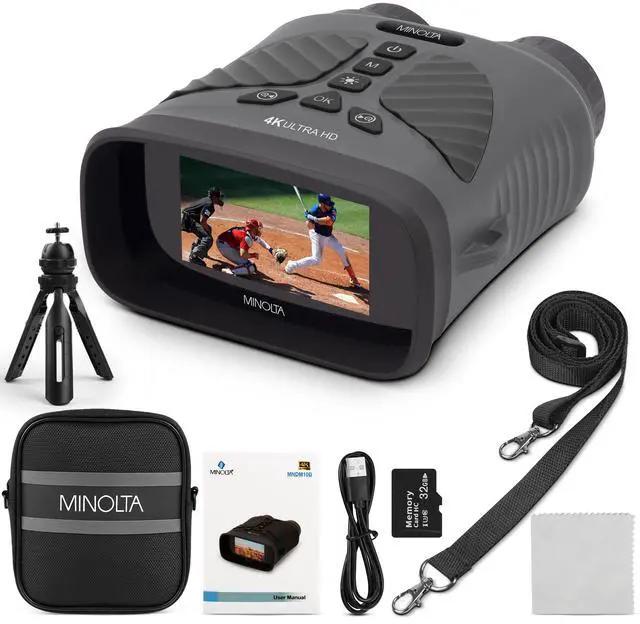 Main image of 10x25 Digital Night Vision Monocular w/Built-in 4K HD Video Camera (Gray)