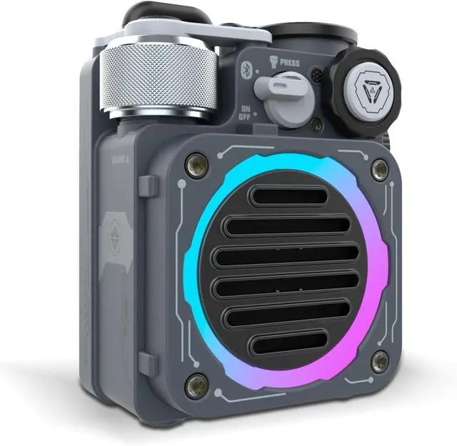 Main image of Cyber Cube Bluetooth Speaker, Bluetooth 5.0, Portable Speaker with Fidget Spinner, Crystal Clear Sound with RGB LED Light Wireless Speaker, Waterproof Speakers for Indoor Outdoor