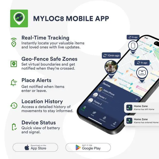 Alt view image 4 of 4 - GPS Luggage Tracker for Suitcases TSA Approved, Android & iOS Compatible - Real-Time Tracking Device for Travel - Smart Tag with Bag Opening Alert - Long Battery Life (4-Mo Subscription Included)