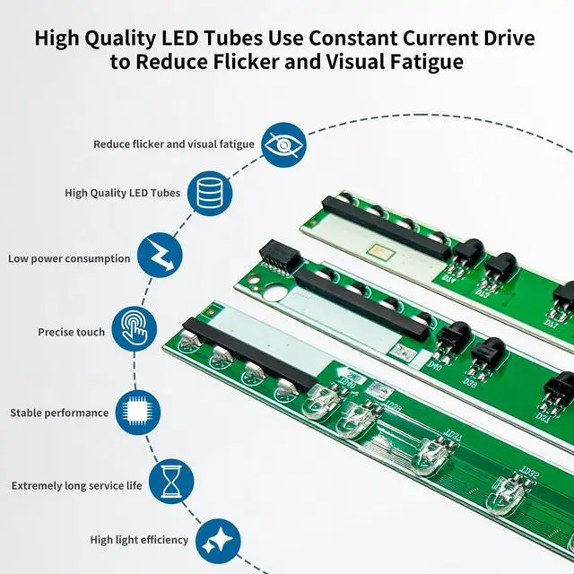 Alt view image 6 of 6 - 43 Inch 20 Points Infrared Touch Frame, Interactive USB Interface IR Touch Screen Overlay Use, Driver Free Intelligent, Suitable for Digital Signage