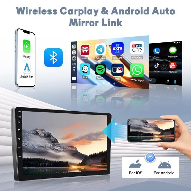 Alt view image 5 of 6 - Qualcomn Chipset 8 Core 4+64GB Android 15 Car Stereo for Hyundai Accent Verna Solaris 2010-2016, 9 Inch Touch Screen Carplay Android Auto Radio DSP Hi-Res+AHD Backup Camera Voice Assistant