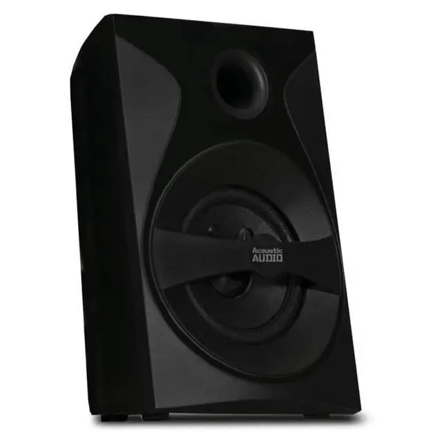 Alt view image 4 of 6 - Goldwood Bluetooth 5.1 Surround Sound Home Theater Speaker System with LED Display, FM Tuner, USB/SD Inputs - 6-Piece Set with Remote Control, Black