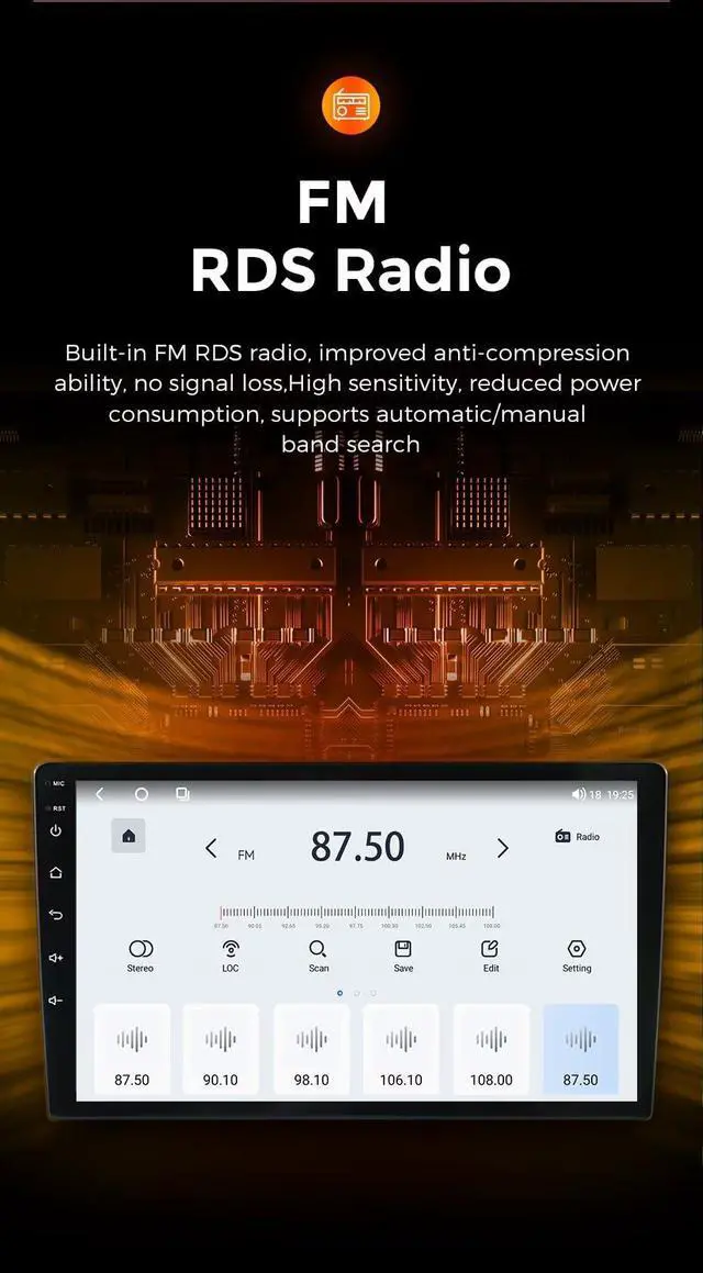 Alt view image 6 of 6 - 5GWiFi Upgrade Stereo Radio for Dodge Charger 2008 2009 2010 - 8-Core Wireless Car-Play Android Auto GPS Navigation - 2GB RAM 32GB ROM 9 Inch Touch Screen Blue-Tooth RDS FM DSP SWC Camera | 9 Inch 8-C