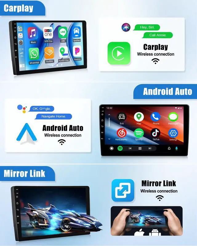 Alt view image 6 of 6 - 8 Core Qualcomm Android Car Stereo for Ford Explorer 2005-2010 10.1 Inch Touch Screen with CarPlay Android Auto 4G+64G Bluetooth Cooling Fan Weather Forecast UI Design Intelligent Voice