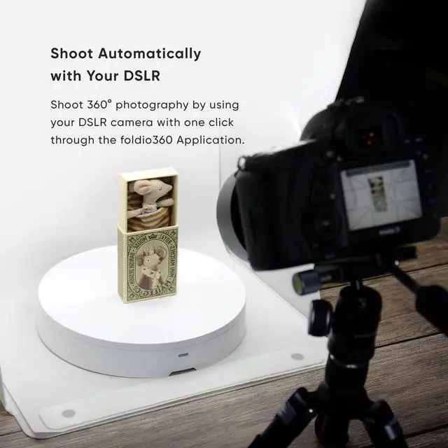 Alt view image 5 of 6 - Foldio360 (Smart 360 Photography Turntable Controlled by Smartphone for 360 Product Photography / Create 360 Degree Images and Video for your shop, Youtube, TikTok, Instagram, 3D Scanning)