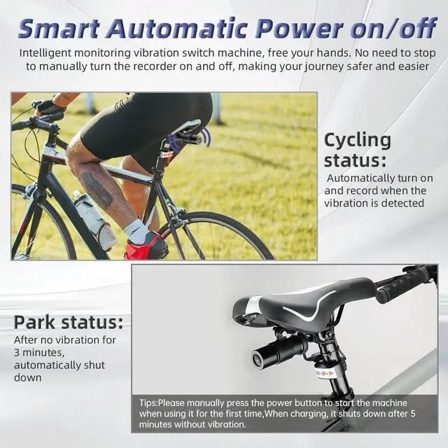Alt view image 4 of 6 - WiFi Bicycle Rear Camera with Tail Light, WiFi HD 1080P 150° Wide Angle Lens Intelligent Vibration Detection Power on/Off Waterpoof Bike Dash Camera, Starlight Night Vision G-Sensor (Black2)