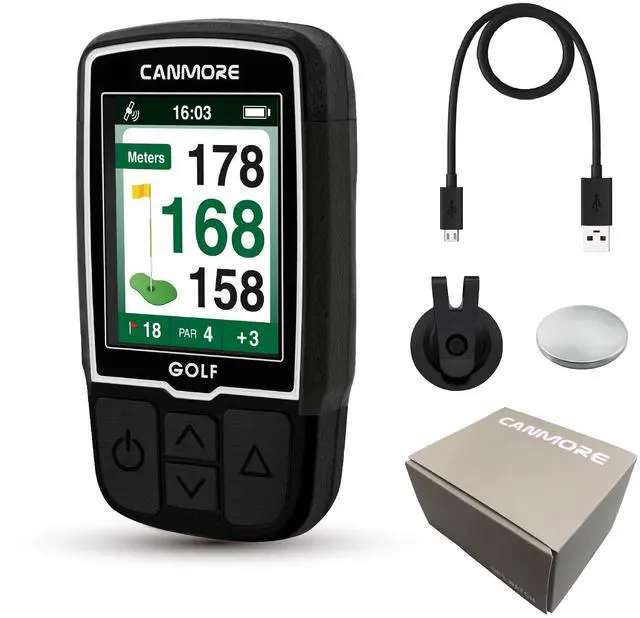 Main image of HG200 PRO Handheld GPS Golf Device, 41,000+ Free Preloaded Worldwide Course, Upgraded IC Chip, USB Micro Charging Cable, Black