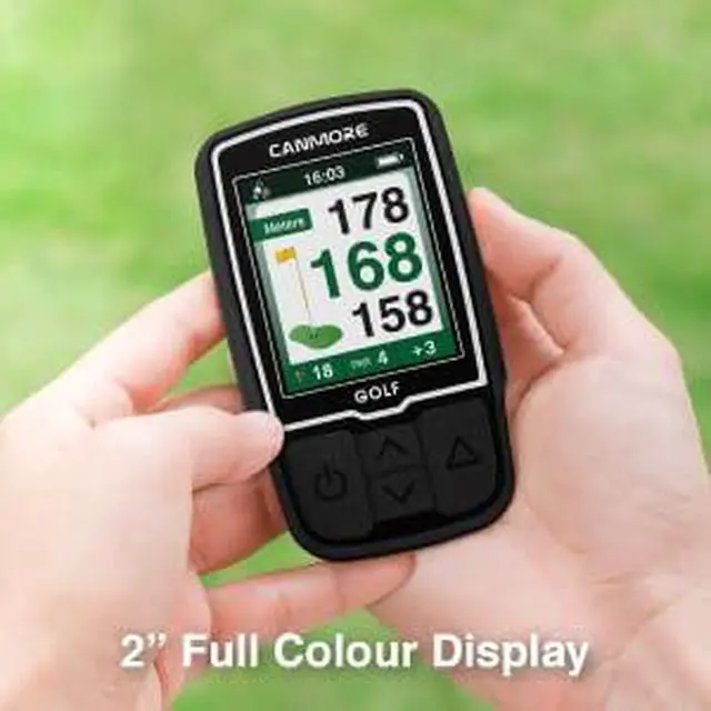 Alt view image 4 of 6 - HG200 PRO Handheld GPS Golf Device, 41,000+ Free Preloaded Worldwide Course, Upgraded IC Chip, USB Micro Charging Cable, Black