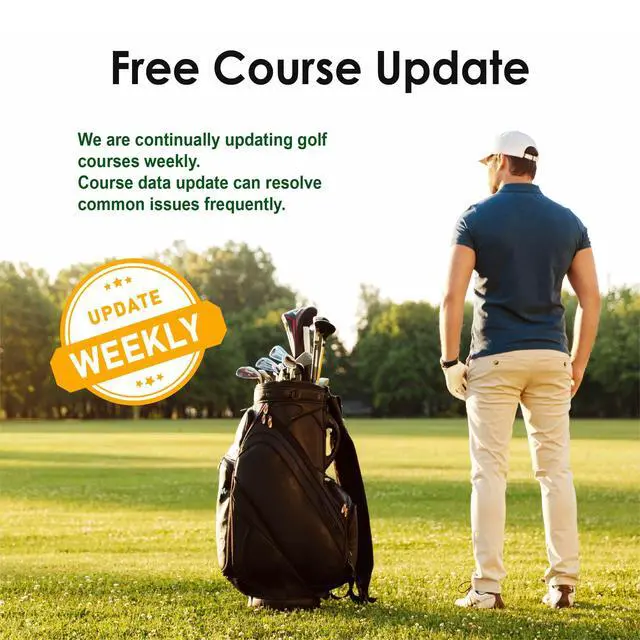 Alt view image 6 of 6 - HG200 PRO Handheld GPS Golf Device, 41,000+ Free Preloaded Worldwide Course, Upgraded IC Chip, USB Micro Charging Cable, Black