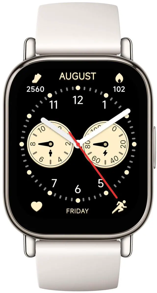 Alt view image 2 of 6 - Redmi Watch 5 Lite Global 1.96" Amoled Up to 18 Days Battery GNSS Dual Mic 150+ Workout Modes 5ATM Water Resistance Heart Rate Sensor (Light Gold)