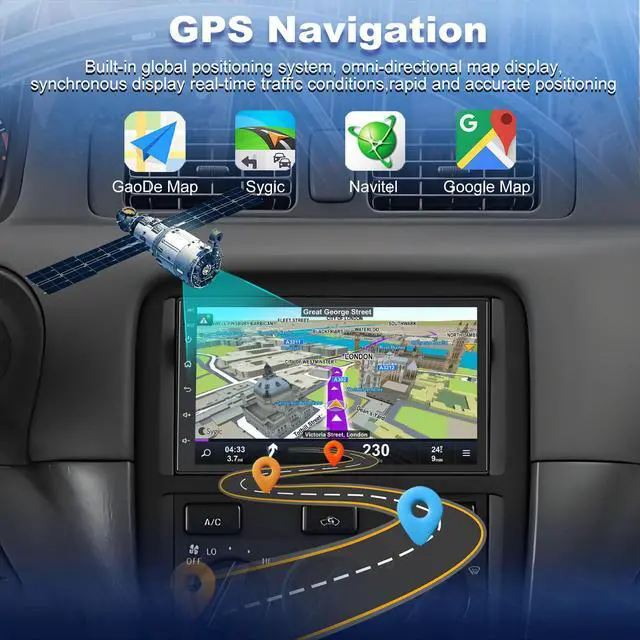 Alt view image 5 of 6 - 4+64G Car Stereo for Toyota Camry 1997-2001 with Carplay & Android Auto, Android 15 7 Inch Touch Screen Car Radio with Backup Camera, Bluetooth, GPS, FM/AM Radio