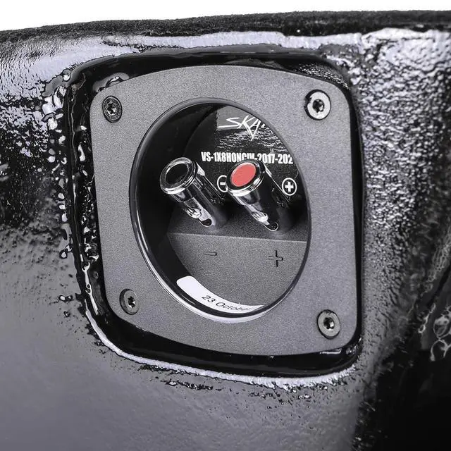 Alt view image 6 of 6 - Single 8" Sealed Subwoofer Enclosure Compatible with 2017-2021 Honda Civic Hatchback Sport Vehicles