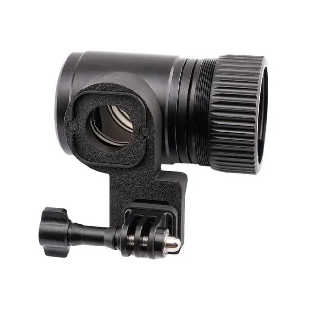 Alt view image 3 of 6 - Outdoor Scope Camera Mount Compatible with Hero 9/10/11/12 Quick Side-Lightweight Mount with Built-in Sunshade for Outdoor Adventures