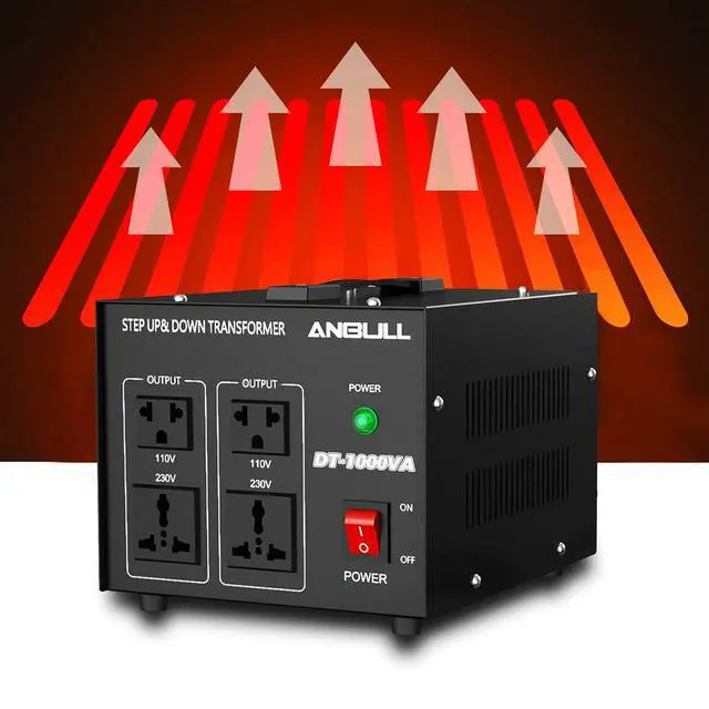 Alt view image 6 of 6 - Voltage Converter 1000 Watt Voltage Transformer, 220V / 230V / 240 Volt to 110V / 120 Volt or 110V / 120 Volt to 220V / 230V / 240 Volt, Heavy Duty Step Up & Down Transformer Converter