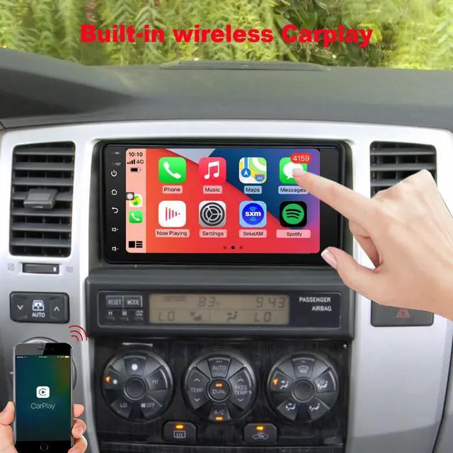 Alt view image 4 of 6 - For Toyota Radio upgrade 4Runner 2003-2009 Tundra 2003-2006 Sequoia 2003-2007 Android Stereo replacement IPS touch screen steering wheel control build in wireless carplay Android Auto Free camera