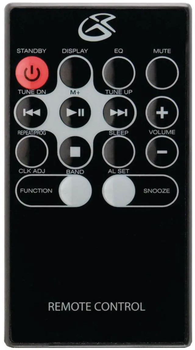 Alt view image 4 of 4 - HM3817DTBK Home Music System with Remote and AM/FM Radio Black