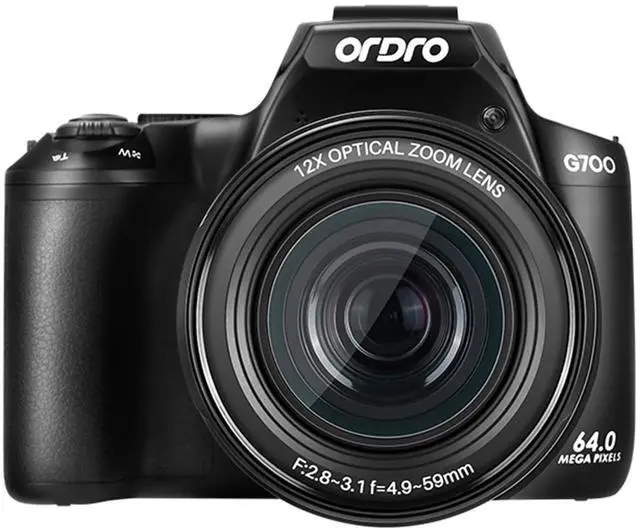 Alt view image 5 of 6 - G700 Digital Camera, 12X Optical Zoom | 4K Video | AF/MF | 3.0" Touch Screen | Built-in Flash | 2 Batteries (Black)