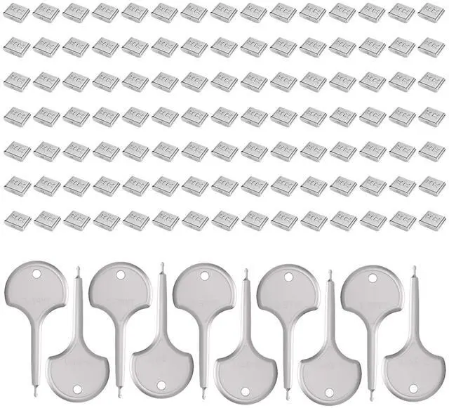 Main image of 105 PCS USB Type C Anti-Theft Security Lock with 10 Anti-Break Metal Key Physical Containment,Universal Compatibility for All Type-C Devices, Enhanced Data Protection