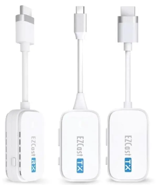 Main image of Wireless Transmitter & Receiver Kit HDMI & Type-C Transmitter and HDMI Receiver, Ultra-Low Latency, Plug & Play for PC, Laptop, Projector