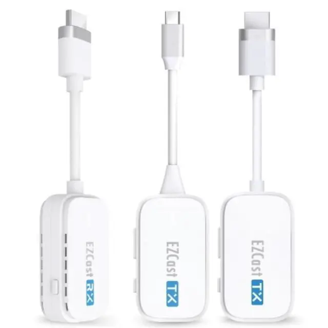 Alt view image 2 of 6 - Wireless Transmitter & Receiver Kit HDMI & Type-C Transmitter and HDMI Receiver, Ultra-Low Latency, Plug & Play for PC, Laptop, Projector
